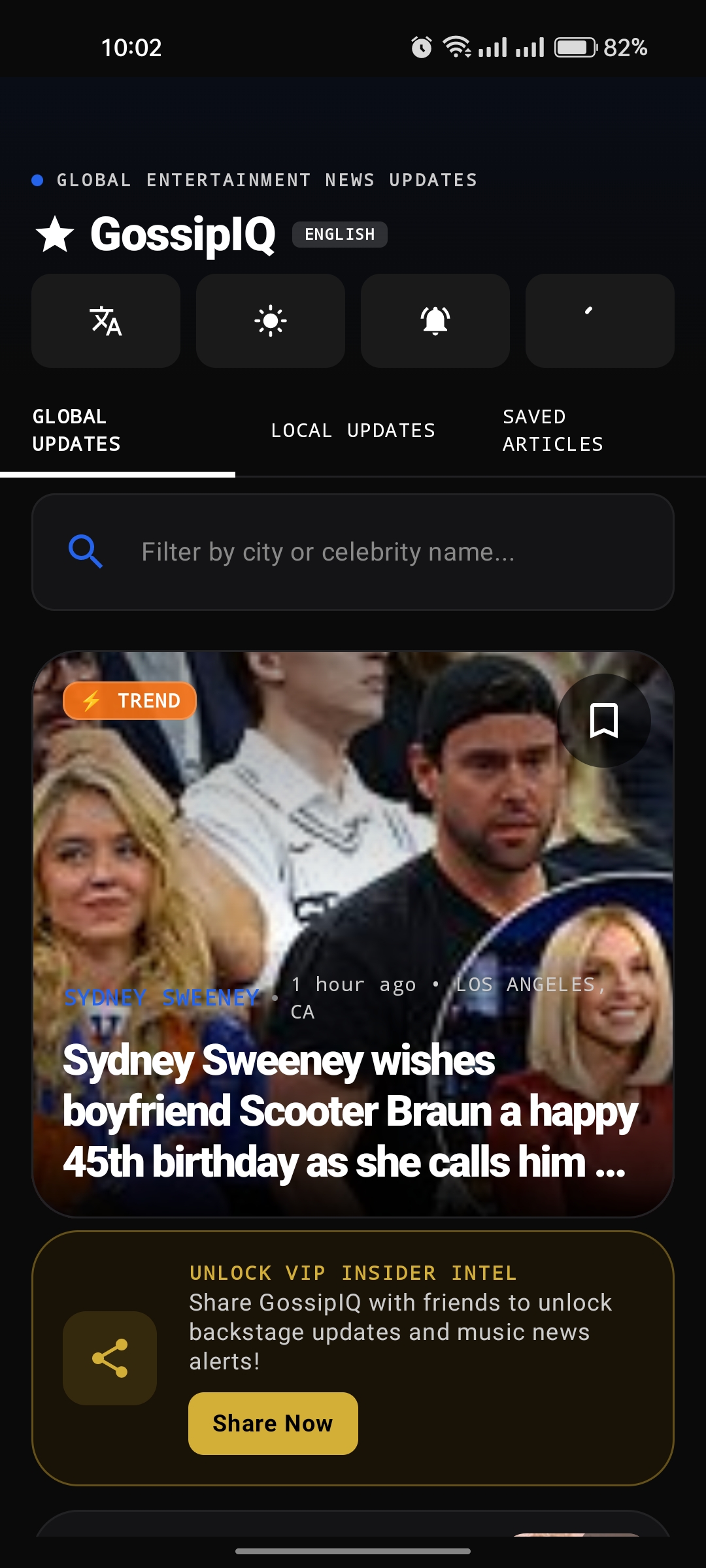GossipIQ App Screenshot